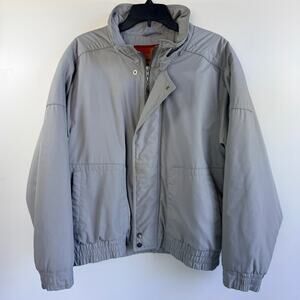 Vintage London Towne by London Fog Bomber Jacket Men's 40 Reg Gray Harrington